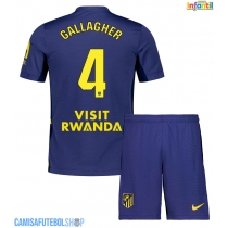 Camisa de time de futebol Atletico Madrid Conor Gallagher #4 Replicas 2º Equipamento Infantil 2025-26 Manga Curta (+ Calças curtas)